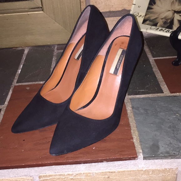 TopShop Black Heels Size 36/6 Made in Spain - Picture 4 of 8